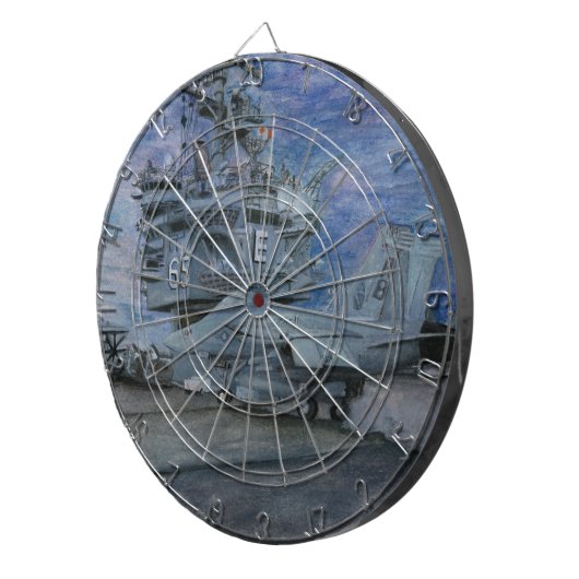 CIBLE DE FLÉCHETTES CVN-65 (Devant droit)