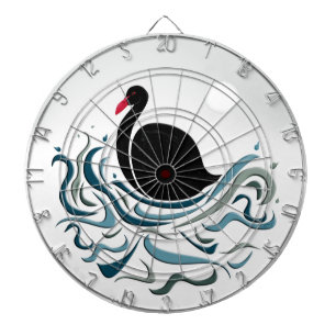 Cible De Fléchettes Cygne noir
