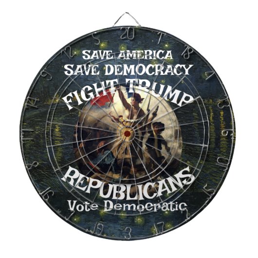 Cible De Fléchettes Czar Rue menteur Trump POTUS patriotique train MAG (Devant)