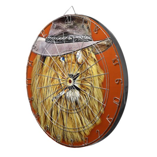 Cible de flechettes Daddy Lion (Devant droit)