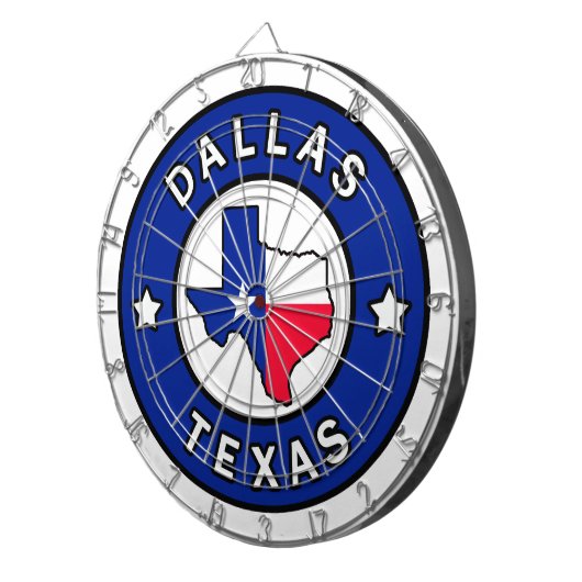Cible De Fléchettes Dallas Texas (Devant droit)