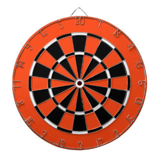 Cible de flechettes dans des couleurs d'hockey de