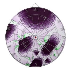 Cible De Fléchettes Dans l'ombre de la couleur Violet