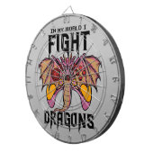 Cible De Fléchettes Dans Mon Monde, Je Lutte Contre Les Dragons (Devant droit)