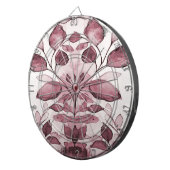 Cible De Fléchettes Darboard Feuille rouge moderne (Devant droit)