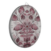 Cible De Fléchettes Darboard Feuille rouge moderne (Devant gauche)