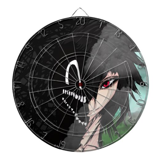 Cible De Fléchettes Dark Anime Fantasy Crow and Demon Art (Devant)