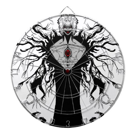 Cible De Fléchettes Dark Anime Fantasy Crow and Demon Art (Devant)