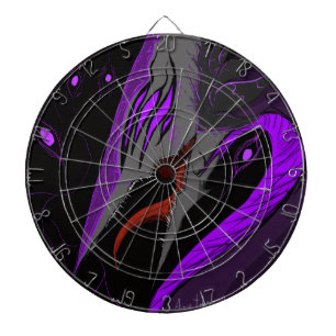 Cible De Fléchettes Dark Anime Fantasy Crow and Demon Art