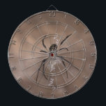 Cible De Fléchettes Dartboard<br><div class="desc">Un tableau de fléchettes avec une photo d'une araignée.</div>