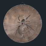 Cible De Fléchettes Dartboard<br><div class="desc">Un tableau de fléchettes avec une photo d'une araignée.</div>