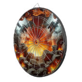 Cible De Fléchettes Dartboard d'art de la grotte du Dragon (Devant droit)