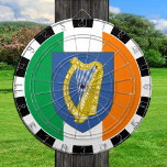Cible De Fléchettes Dartboard d'Irlande & Drapeau irlandais fléchettes<br><div class="desc">Dartboard : Irlande & Manteau d'armoiries,  fléchettes de drapeau irlandaises,  jeux de plaisir en famille - amour mon pays,  jeux d'été,  vacances,  fête des pères,  fête d'anniversaire,  étudiants / fans de sports</div>