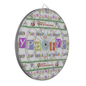 Cible De Fléchettes Dartboard Joyeux Noël Joyeux Anniversaire (Devant gauche)
