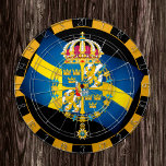 Cible De Fléchettes Dartboard Suède & Drapeau suédois fléchettes / pla<br><div class="desc">Tableau de bord : Suède & Manteau d'armoiries,  fléchettes du drapeau suédois,  jeux de plaisir pour la famille - amour mon pays,  jeux d'été,  vacances,  fête des pères,  fête d'anniversaire,  étudiants / fans de sports</div>