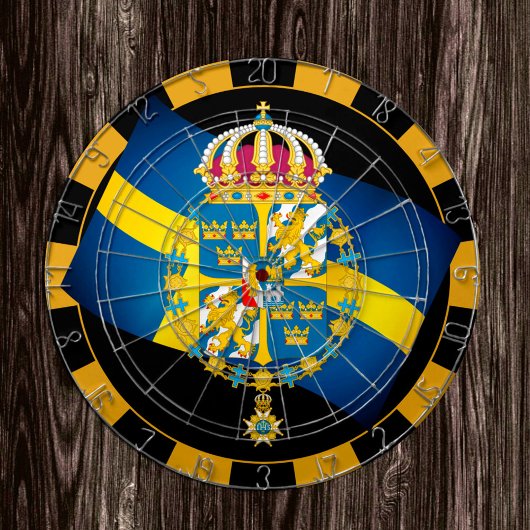 Cible De Fléchettes Dartboard Suède & Drapeau suédois fléchettes / pla