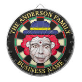 Cible De Fléchettes Dartboard with custom text and photo (Devant)