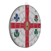 Cible De Fléchettes Dartboard with Flag of Montreal, Canada (Devant gauche)