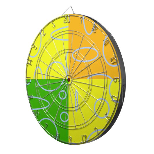 Cible De Fléchettes Dartboard Wow moderne (Devant droit)