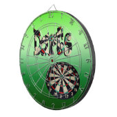 Cible De Fléchettes Darts Logo Et Dartboard, (Devant droit)