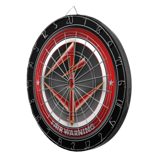 Cible de flechettes d'avertissement juste (Devant droit)