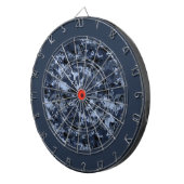 Cible de flechettes de camouflage militaire bleu (Devant droit)
