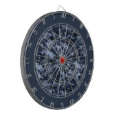 Cible de flechettes de camouflage militaire bleu (Devant gauche)