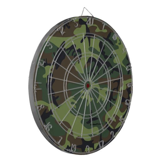 Cible de flechettes de camouflage vert (Devant gauche)