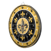 Cible de flechettes de conception de Fleur-De-Lis (Devant droit)