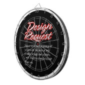 Cible de flechettes de demande de conception (Devant droit)