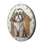 Cible de fléchettes de dessin animé de Shih Tzu mi