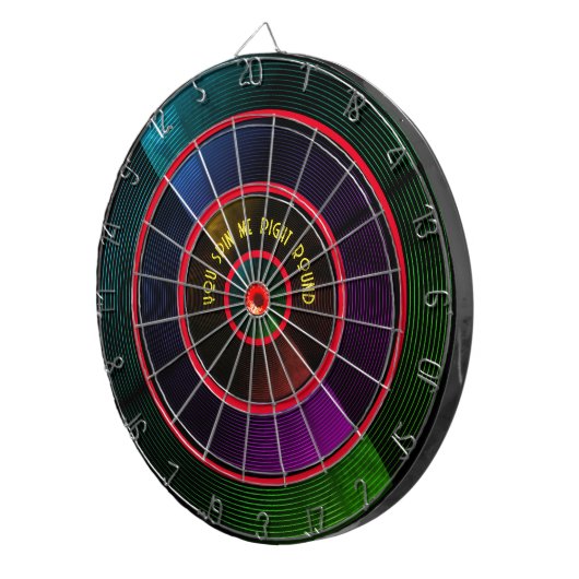 Cible de flechettes de disque de vinyle rétro dans (Devant droit)