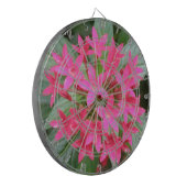Cible de flechettes de fleurs tropicales rose vif (Devant gauche)
