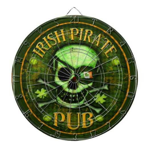 Cible de flechettes de l'encre profilée irlandaise (Devant)