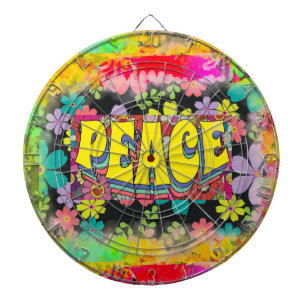 Cible de flechettes de paix