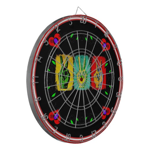 Cible de flechettes de paix (Devant gauche)