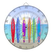 Cible de flechettes de plage de planches de surf (Devant)