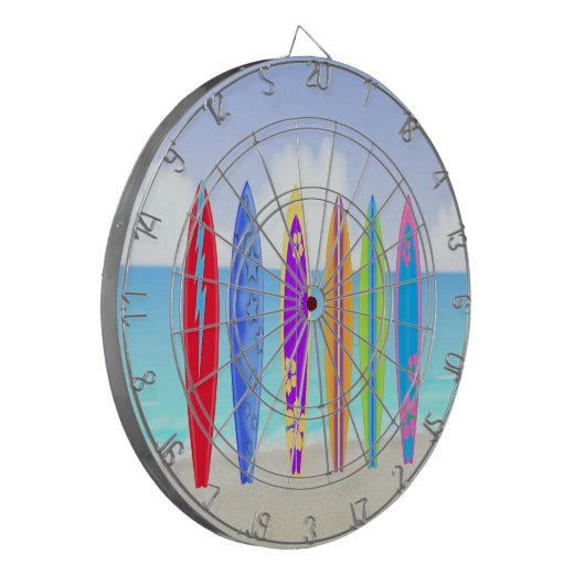 Cible de flechettes de plage de planches de surf (Devant gauche)