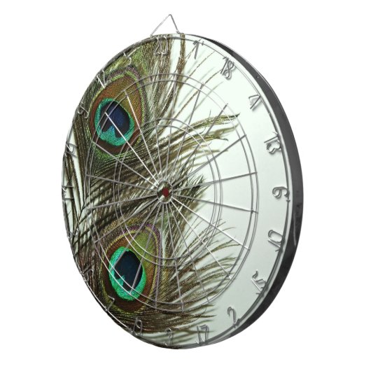 Cible de flechettes de plume de paon (Devant droit)