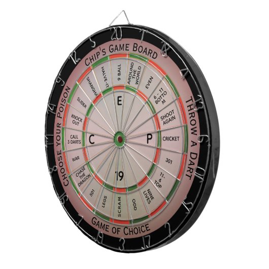 Cible de flechettes de règlement personnel de text (Devant droit)