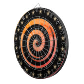 Cible de fléchettes de régulation noire et orange (Devant droit)