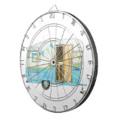 Cible de flechettes de remorque de camping (Devant droit)