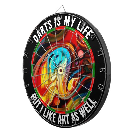 Cible de flechettes de tableau fléchettes de texte (Devant droit)