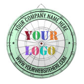 Cible de flechettes de texte du logo de l'entrepri (Devant)