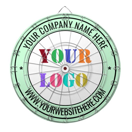 Cible de flechettes de texte du logo de l'entrepri (Devant)