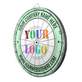 Cible de flechettes de texte du logo de l'entrepri (Devant droit)