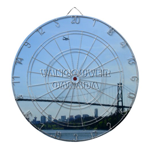 Cible de fléchettes de Vancouver Lions Gate Cible (Devant)