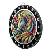 Cible De Fléchettes Déclaration de la salle Tropical Glow Horse (Devant droit)