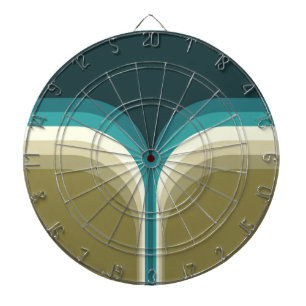 Cible De Fléchettes Décor à deux arches de style rétro