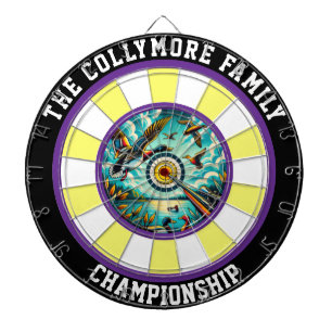 Cible De Fléchettes Décor mural rustique